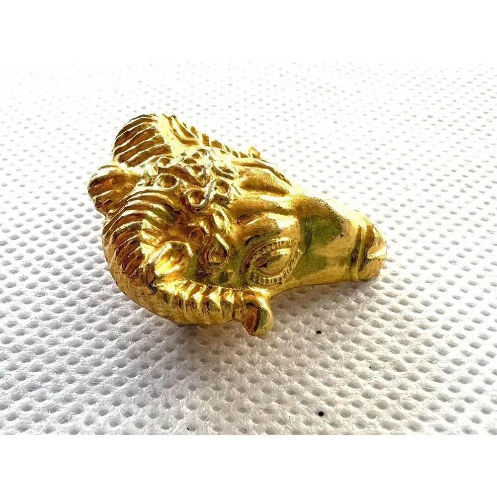 Vintage MMA Metropolitan Museum Art Ram Head Brooch Pendant Egyptian Revival